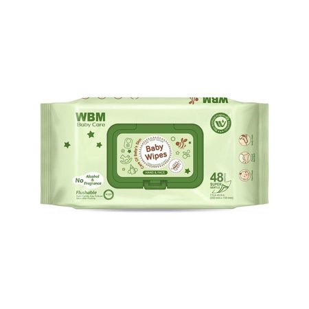 WBM BABY CARE Baby Wet Wipes - 48 Piece 8618B